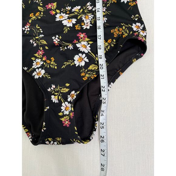 Beach Betty Miracle Brand Slim Black
Floral One Piece Swim L NWT - Picture 8 of 10